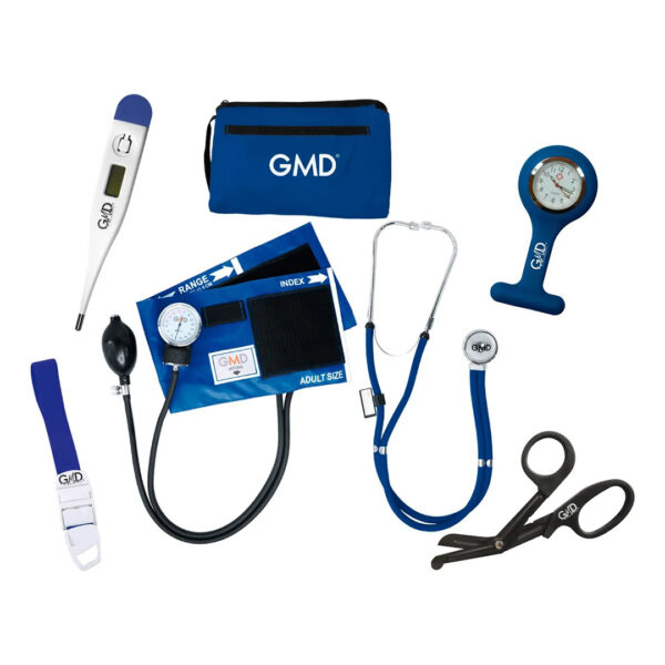 Kit De Enfermería Completo 6 Piezas Con Tensiómetro y Fonendoscopio